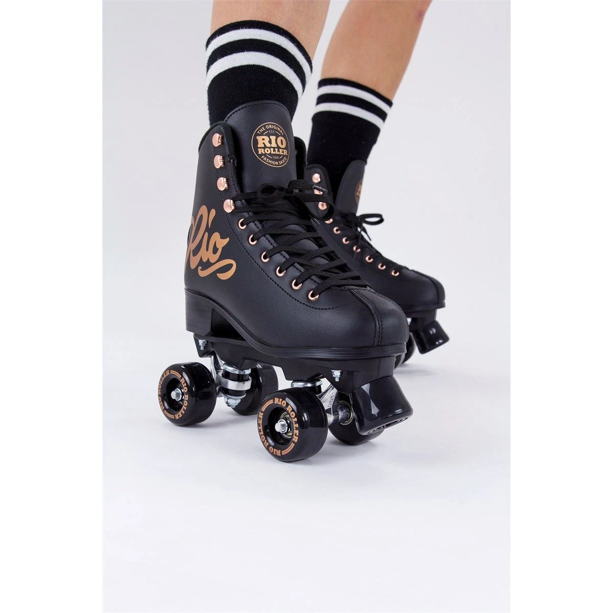 Rio Roller Rose Quad Skates - Rose Black 4 Rio Roller Rose Quad Skates - Rose Black - Image 4