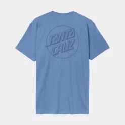 Santa Cruz T-Shirt Tonal Opus Dot Stripe T-Shirt - Azure Blue