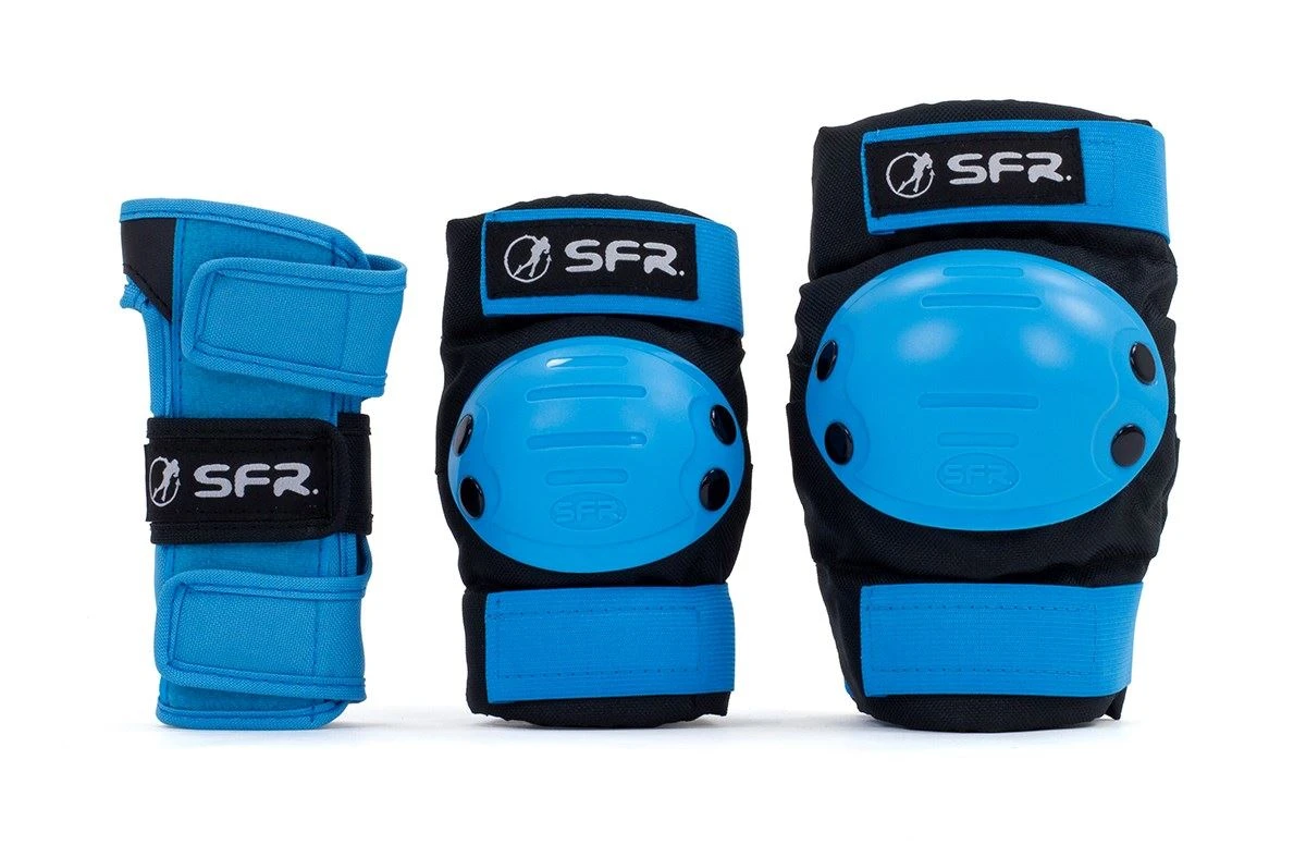 SFR Youth Ramp Triple Pad Set - Black / Blue 1 SFR Youth Ramp Triple Pad Set - Black / Blue