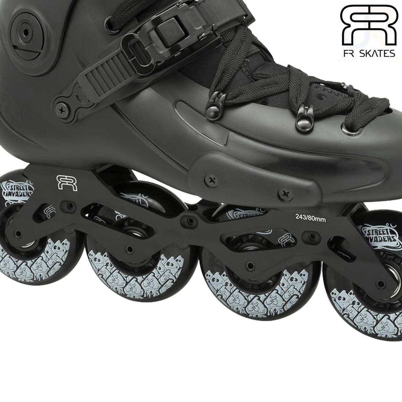 Fr Skates Fr1 80 Intuition Black Inline Skates 3 Fr Skates Fr1 80 Intuition Black Inline Skates - Image 3