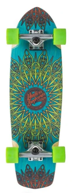 Mindless Mandala Blue Cruiser Skateboard - 8.125" X 28"