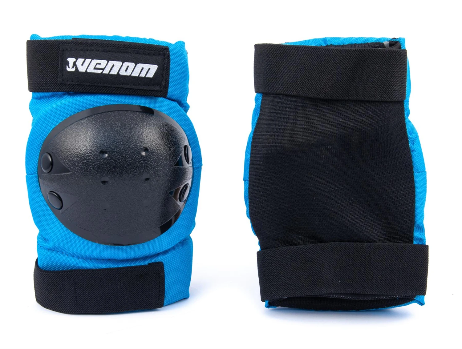 Venom Triple Knee/Elbow/Wrist Pad Set - Blue Black 8 Venom Triple Knee/Elbow/Wrist Pad Set - Blue Black - Image 8