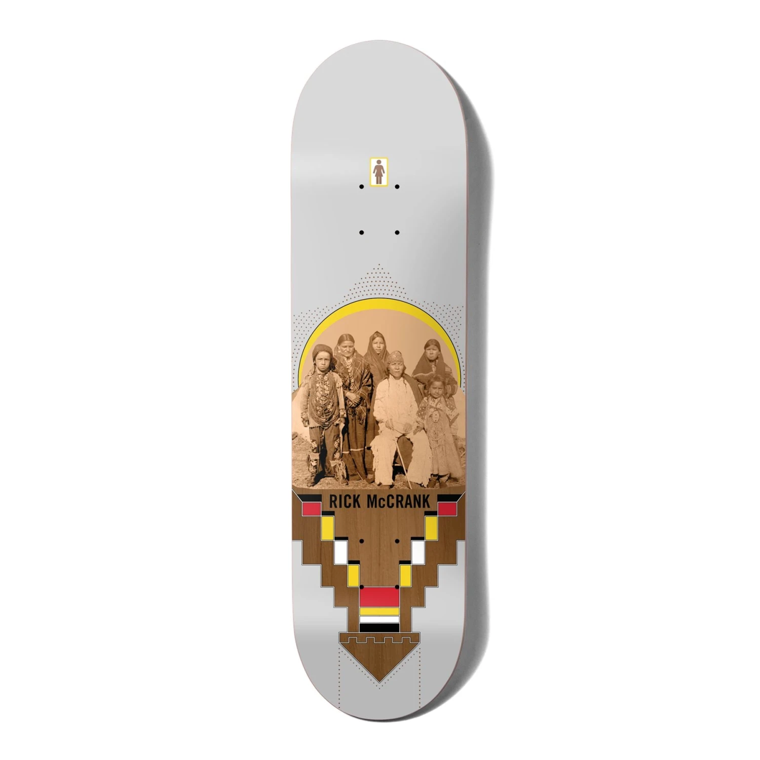 Girl Colonialism Rick McCrank Skateboard Deck - 8.25" 1 Girl Colonialism Rick McCrank Skateboard Deck - 8.25"