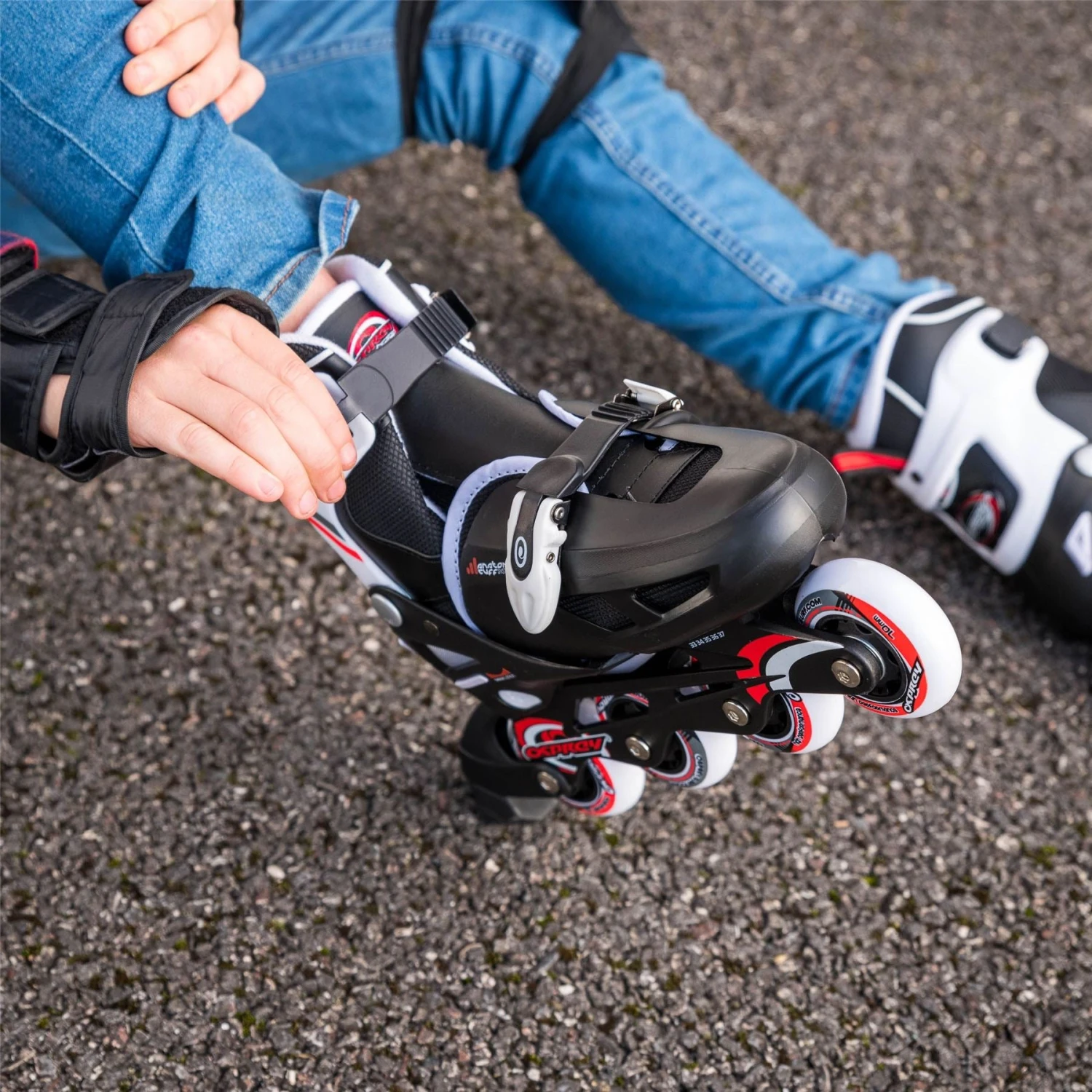 Osprey Adjustable Inline Skate - Red 2 Osprey Adjustable Inline Skate - Red - Image 2