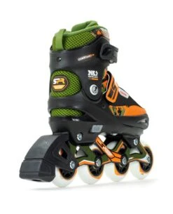SFR Pixel Adjustable Children's Inline Skates - Green / Orange -Skate Warehouse c72d92d1 d8ec 426a bd38 a312a1591db2