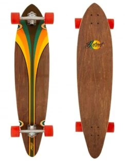 D Street Pintail Malibu Complete Longboard Wood Finish - 9.25" X 40.0"