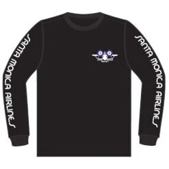 A Bi-Plane L/S Tee Black