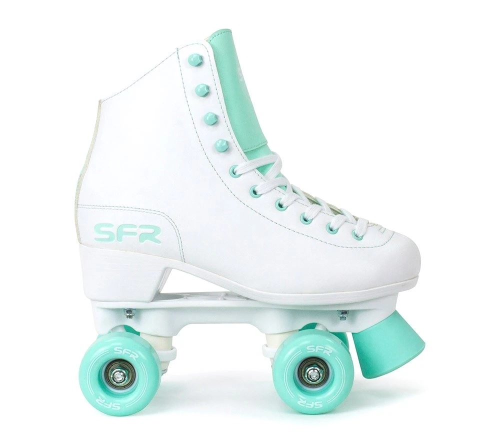 SFR Figure Children's Quad Skates - White / Green 2 SFR Figure Children's Quad Skates - White / Green - Image 2