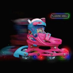 Roces Inline Skates Ply, Flash Girl - Fuchsia / Sky Blue -Skate Warehouse d1d2baba b2aa 4f49 aec3 4556042553ea