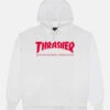 Thrasher Hoody Skate Mag - White / Red