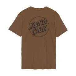 Santa Cruz T-Shirt Tonal Opus Dot Stripe T-Shirt - Chestnut