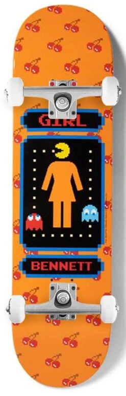 Girl Skateboard Pac-Man Niels Bennett X Venom Custom Complete Skateboard - 8.5"