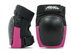 REKD Skateboard Skate Scooter BMX Ramp Knee Pads - Black / Pink