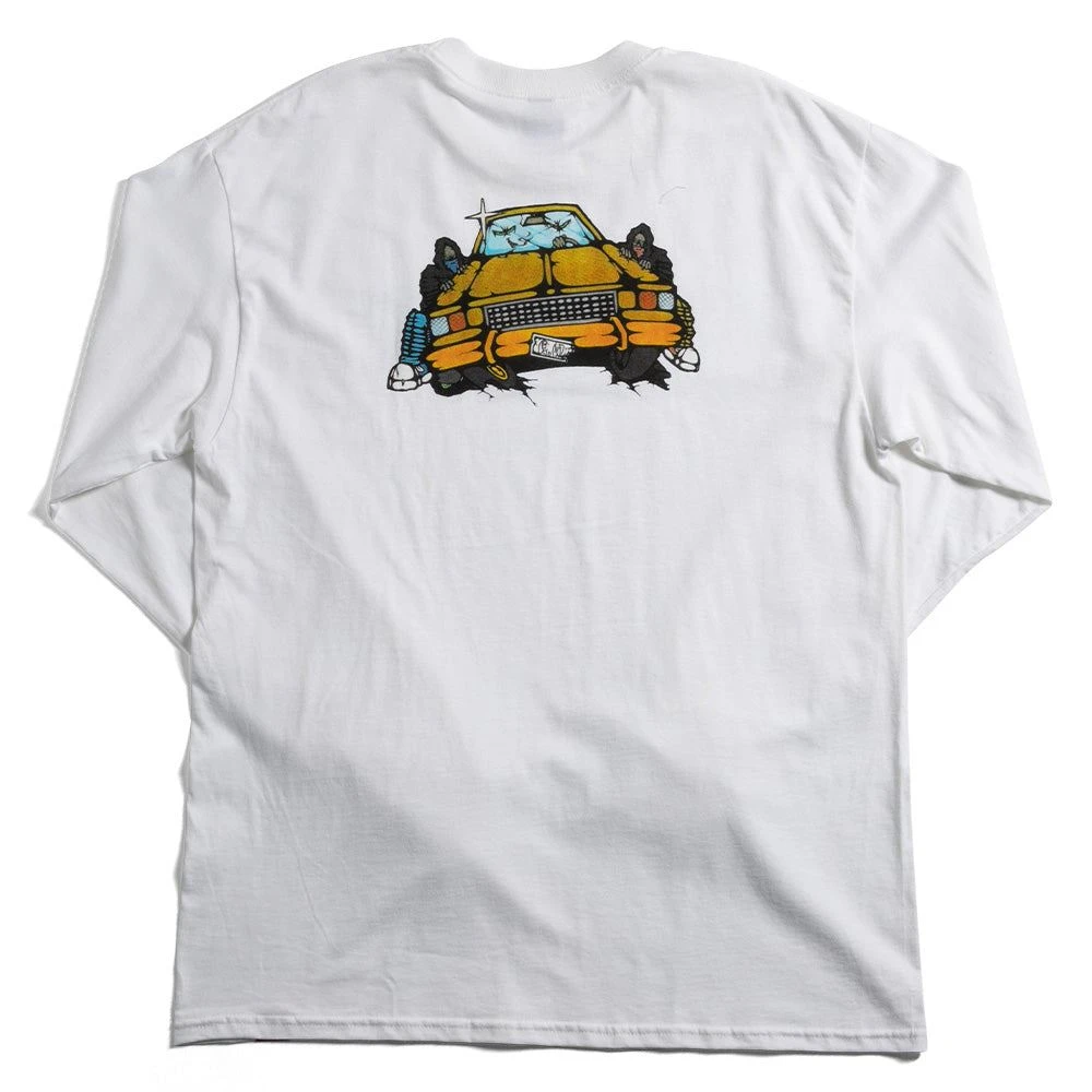 Chocolate Fiend Street Long Sleeve Tee White 2 Chocolate Fiend Street Long Sleeve Tee White - Image 2