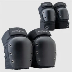 Pro-Tec Pads. Street Knee/Elbow Pad Set Open - Black