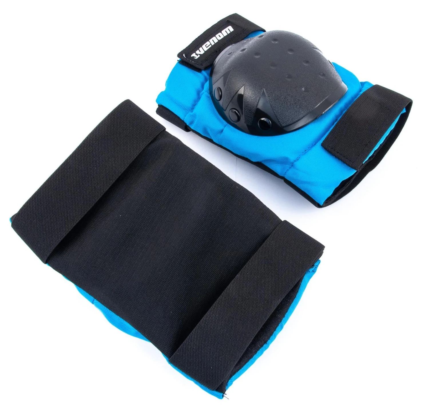 Venom Triple Knee/Elbow/Wrist Pad Set - Blue Black 4 Venom Triple Knee/Elbow/Wrist Pad Set - Blue Black - Image 4