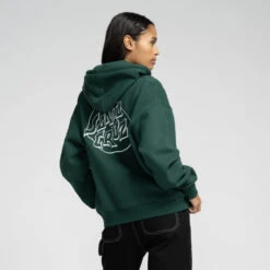 Santa Cruz Womens Zip Hood Fever Dream Mono Dot Zip Hood - Emerald -Skate Warehouse ed78a117 9005 499d ae30 677bc3fdda13