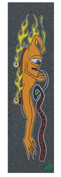 MOB Bronson X Toy Machine Skateboard Griptape - Black / Orange