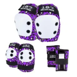 187 Killer Pads Jr. Six Pack Set Staab - Purple