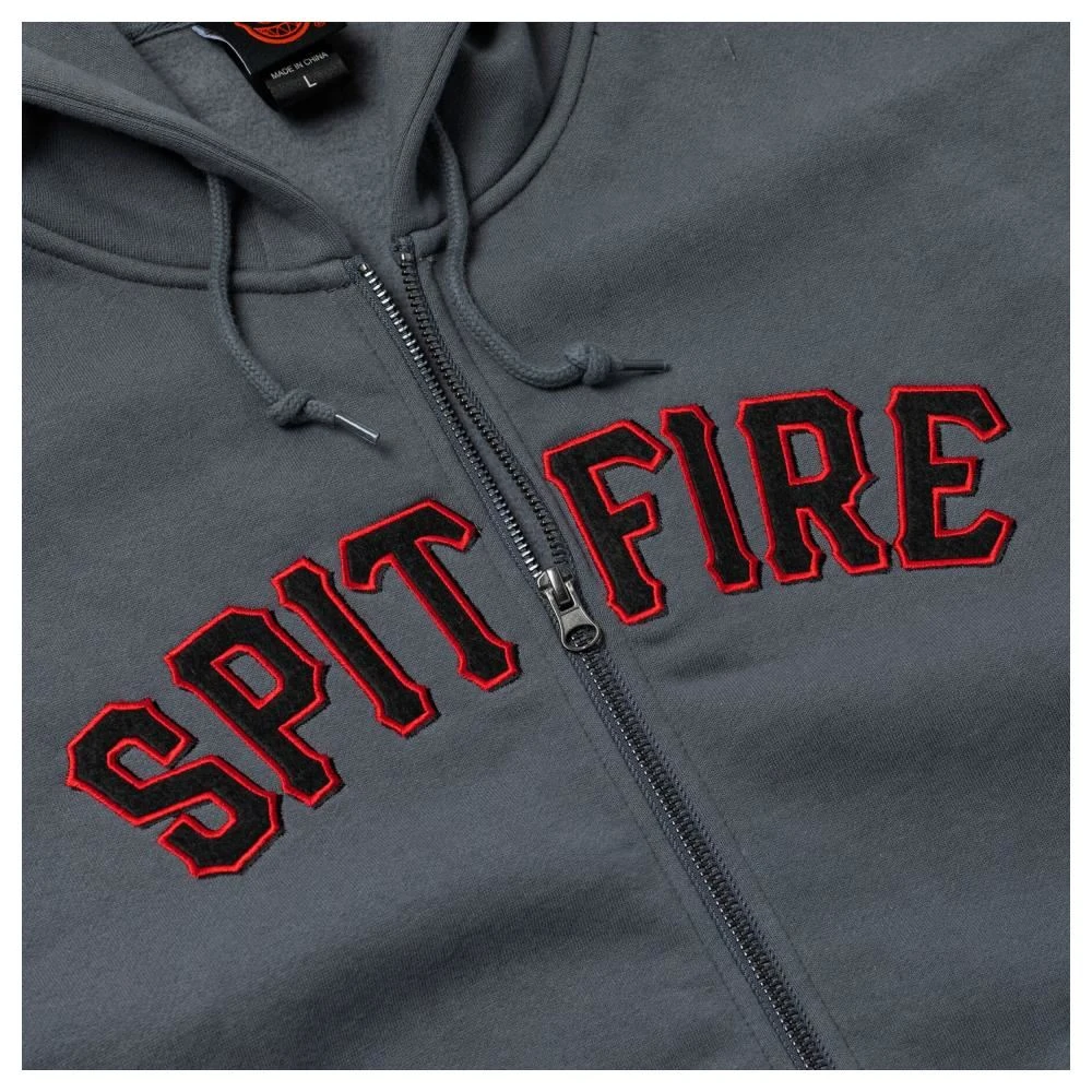 Spitfire Zip Hood Spitball - Charcoal 3 Spitfire Zip Hood Spitball - Charcoal - Image 3