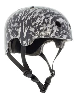 Slamm Scooters Logo Helmet - Grey Camo