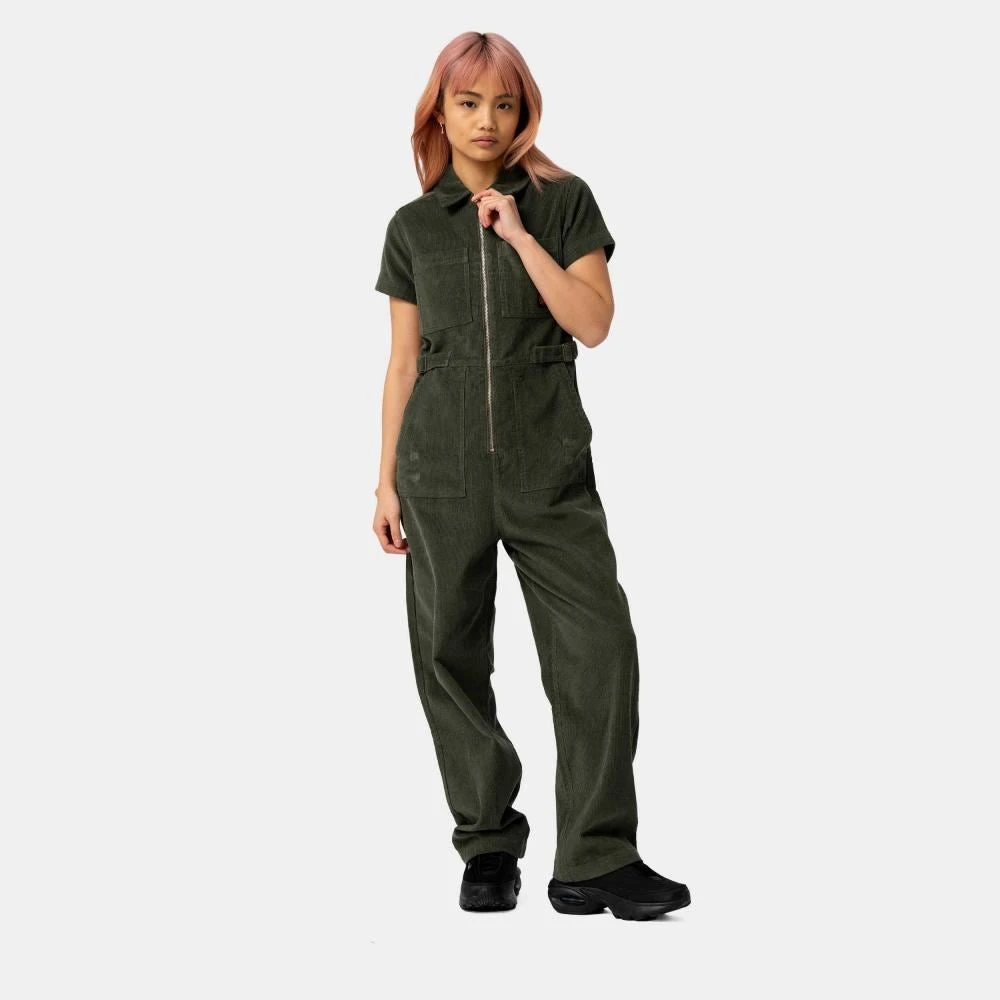 Santa Cruz Womens Pant Line Up Utility Jumpsuit - Dark Moss 6 Santa Cruz Womens Pant Line Up Utility Jumpsuit - Dark Moss - Image 6