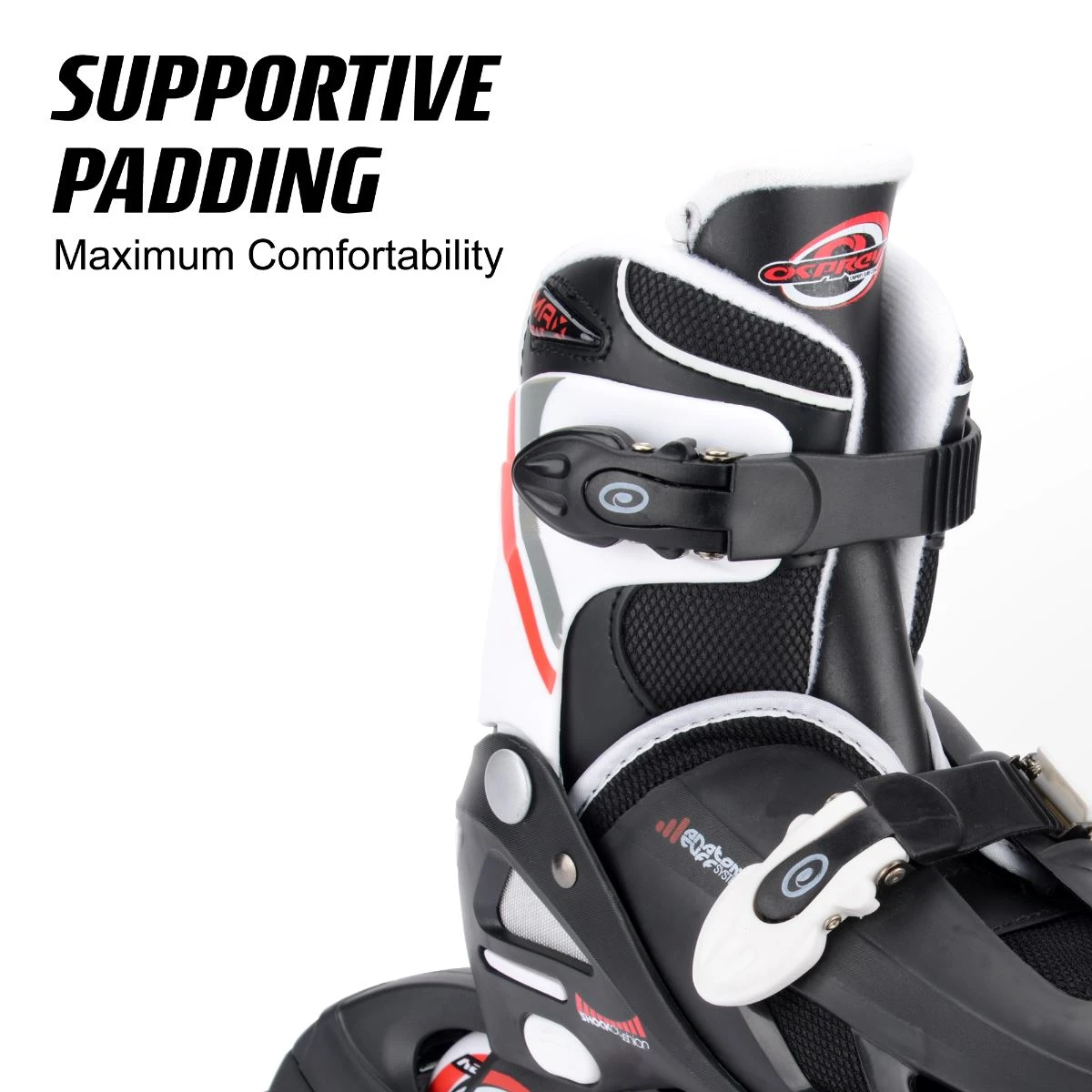 Osprey Adjustable Inline Skate - Red 5 Osprey Adjustable Inline Skate - Red - Image 5