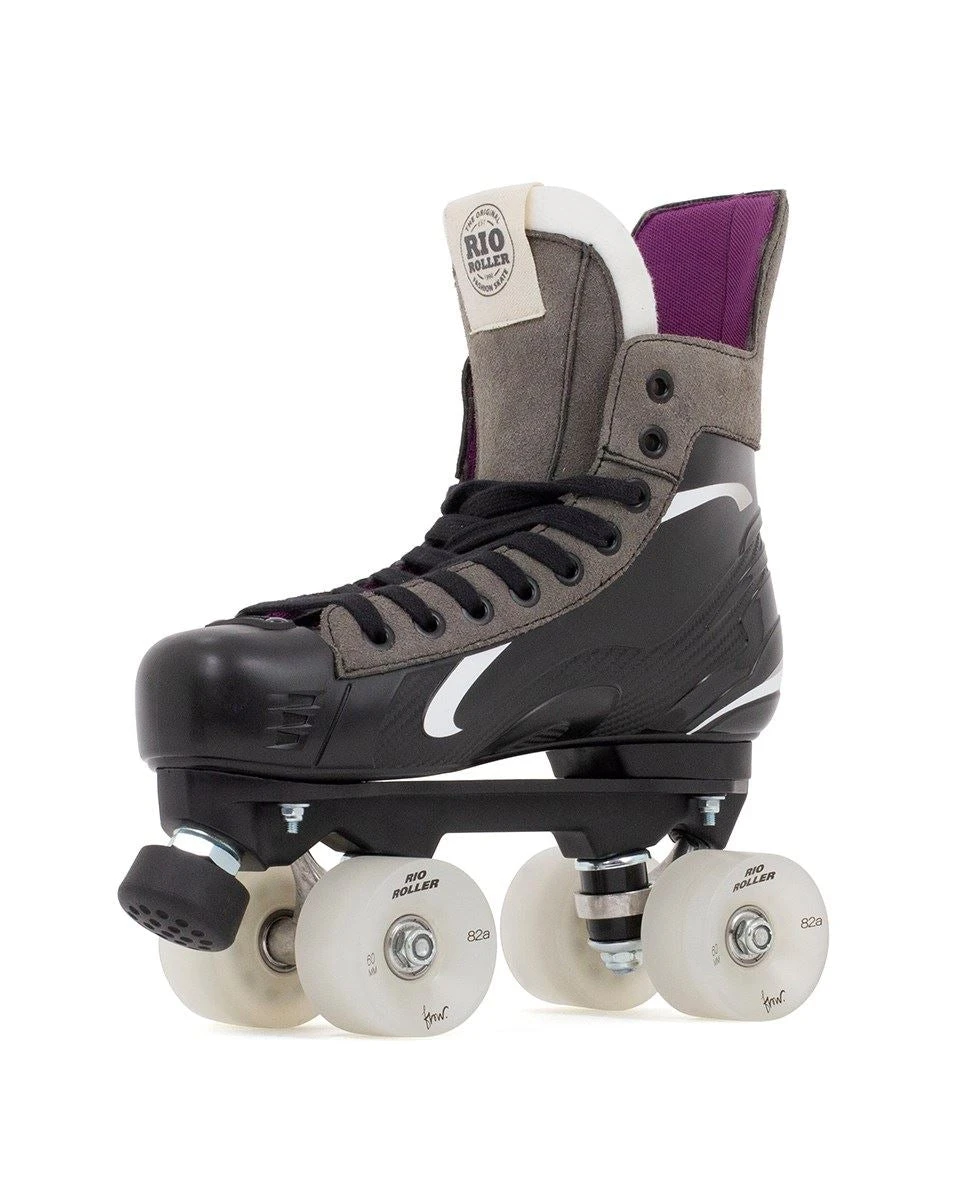 Rio Roller Flow Hockey Skate Quad Skates - Black 8 Rio Roller Flow Hockey Skate Quad Skates - Black - Image 8