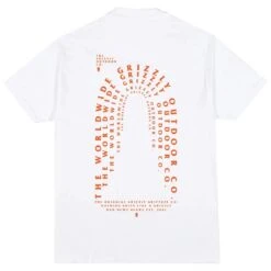 Grizzly Blue Print Tee White