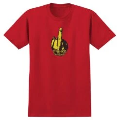 There T-Shirt Up Yours - Red / Yellow