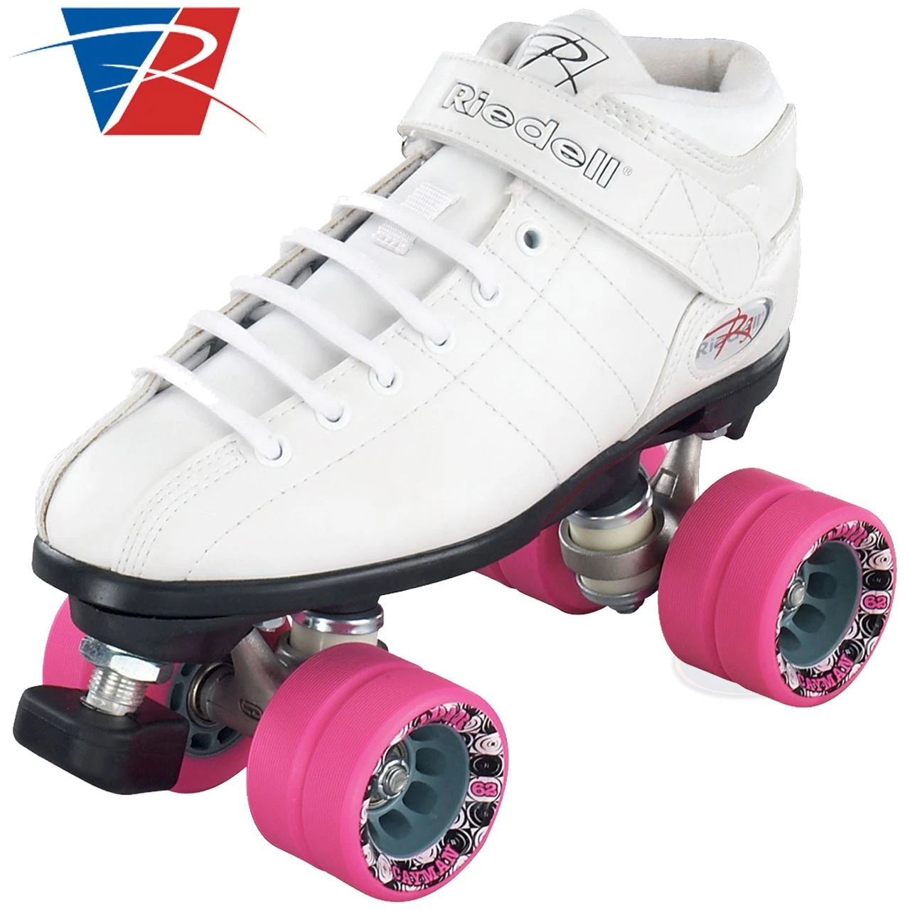 Riedell R3 White Quad Skates 1 Riedell R3 White Quad Skates