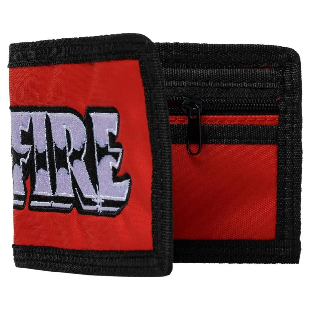 Spitfire Wallet Burnout Script Red / Black - O/S 2 Spitfire Wallet Burnout Script Red / Black - O/S - Image 2
