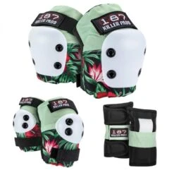187 Killer Pads Jr. Six Pack Set Hibiscus - Pink / Green / Black