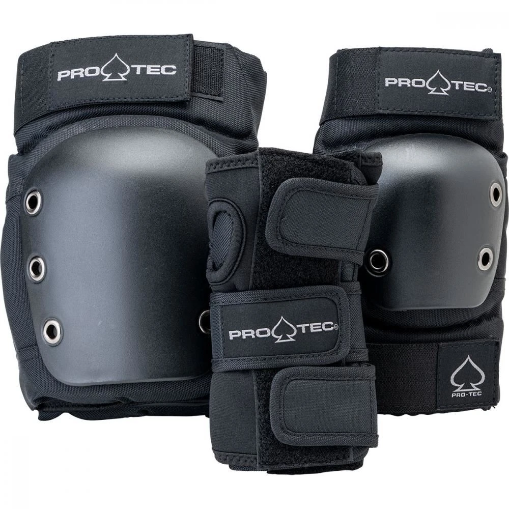 Pro-Tec Pads Street Gear Junior 3 Pack Open - Black 5 Pro-Tec Pads Street Gear Junior 3 Pack Open - Black - Image 5