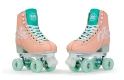 Rio Roller Script Quad Skates - Peach / Green 10 Rio Roller Script Quad Skates - Peach / Green -Skate Warehouse ffc87355 3aa6 48c4 b3ae a866eef5b447